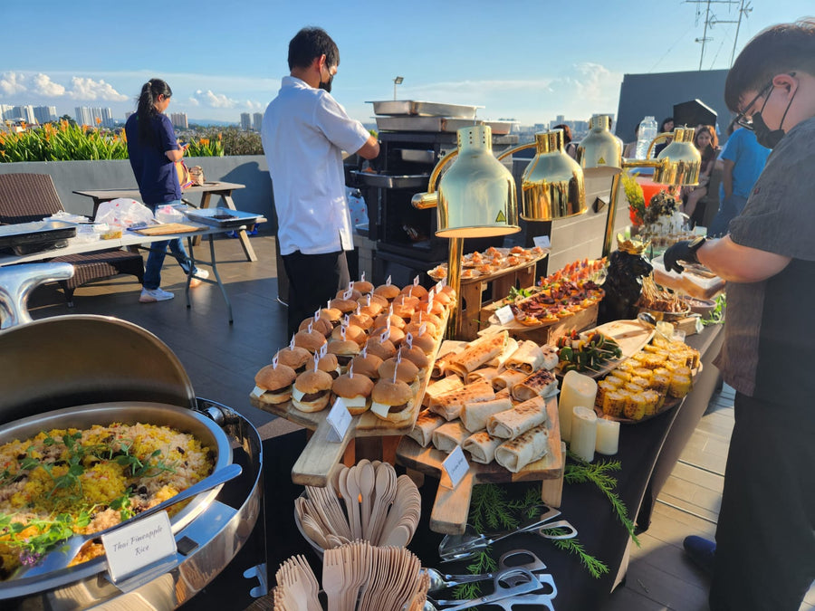 Tapas Setup with Chefs