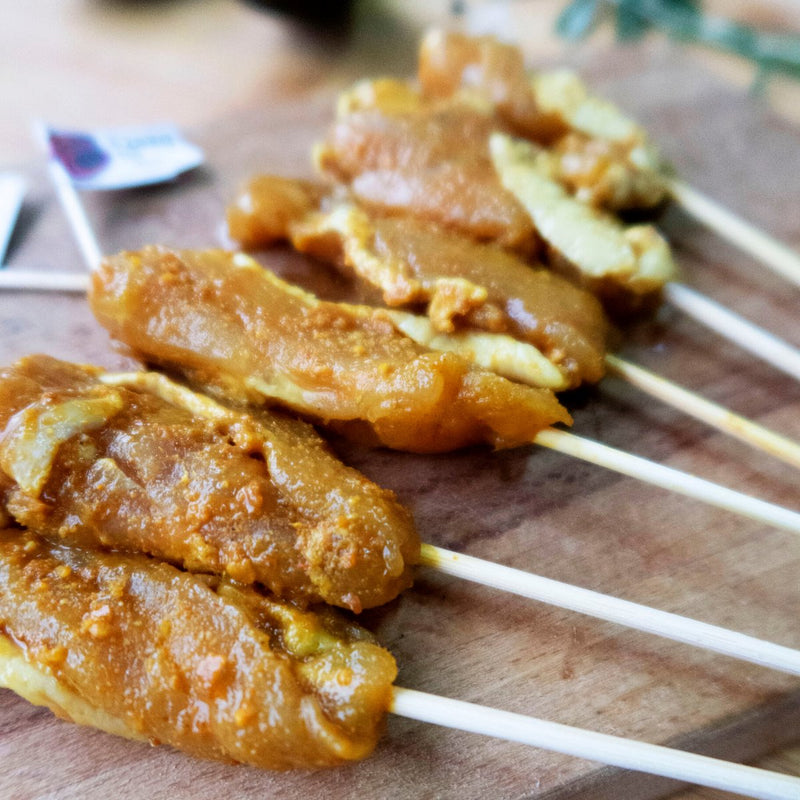 Raw Chicken Satay (30s) (No Sauce) Satay EZBBQ - BBQ Wholesale & Events BBQ Catering 