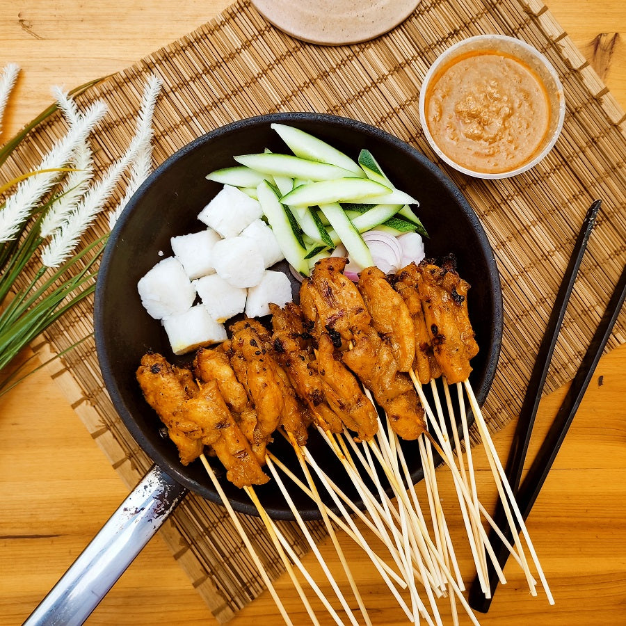 SET - Grilled Chicken Satay (30s) Cooked EZBBQ - BBQ Wholesale & Events BBQ Catering 