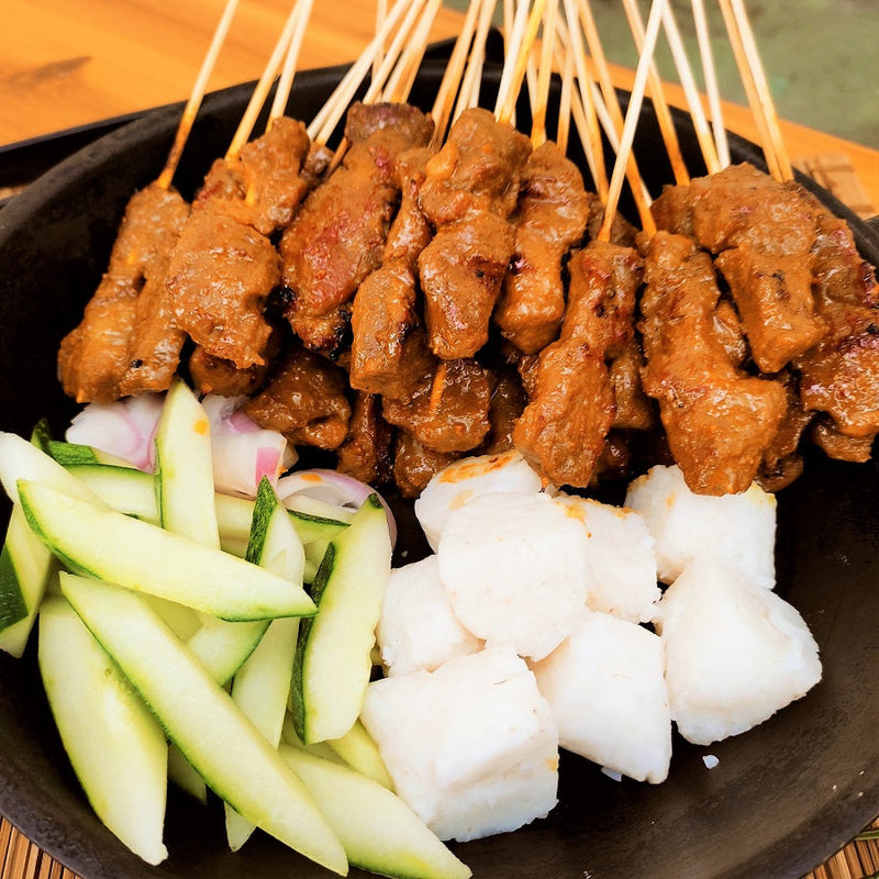 SET - Grilled Beef Satay (30s) Cooked EZBBQ - BBQ Wholesale & Events BBQ Catering 