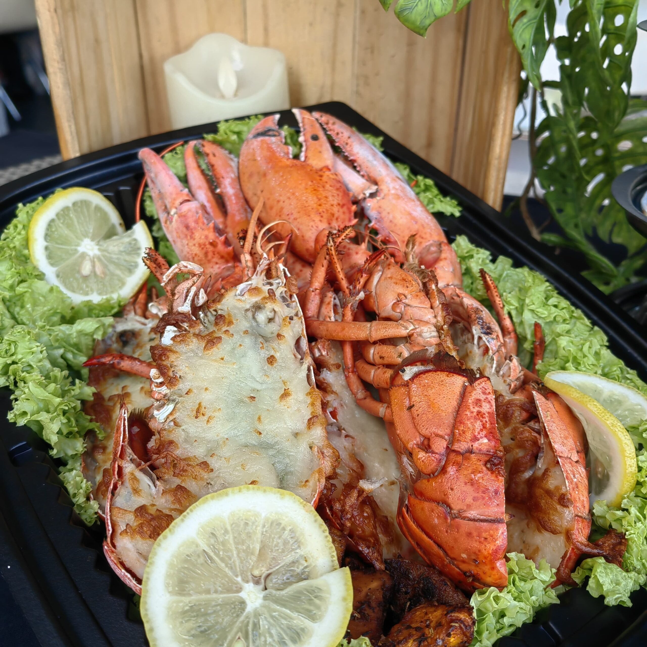 Baked Half Lobsters w/ Root Vegetables (6 pcs) (Platter)