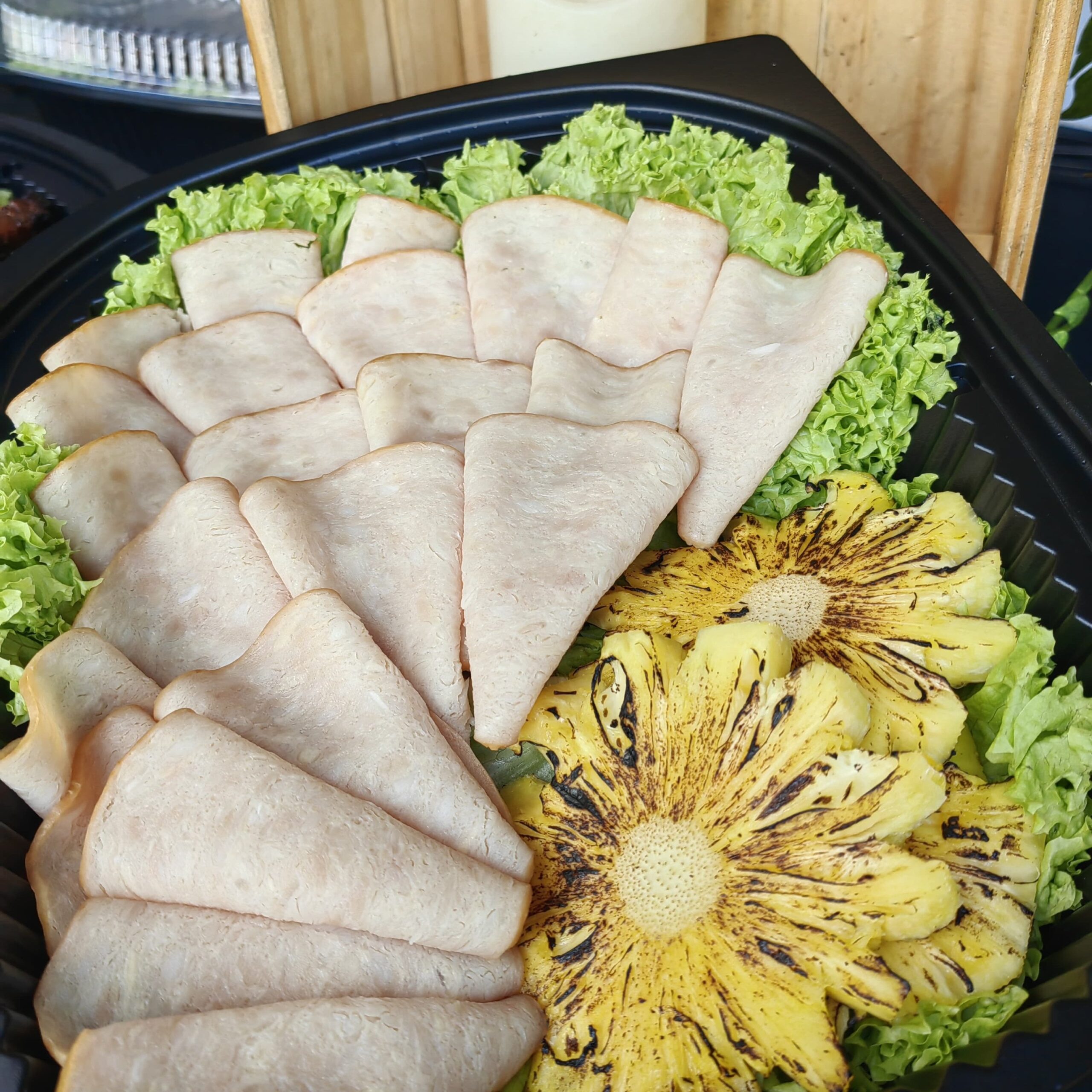 Sliced Chicken Ham w/ Root Vegetables (Platter)